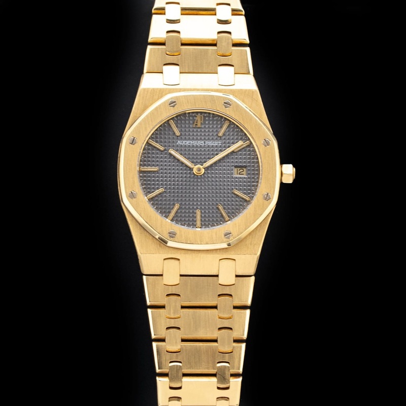 Audemars Piguet 56175Ba Royal Oak 18K Yellow Gold Grey Dial