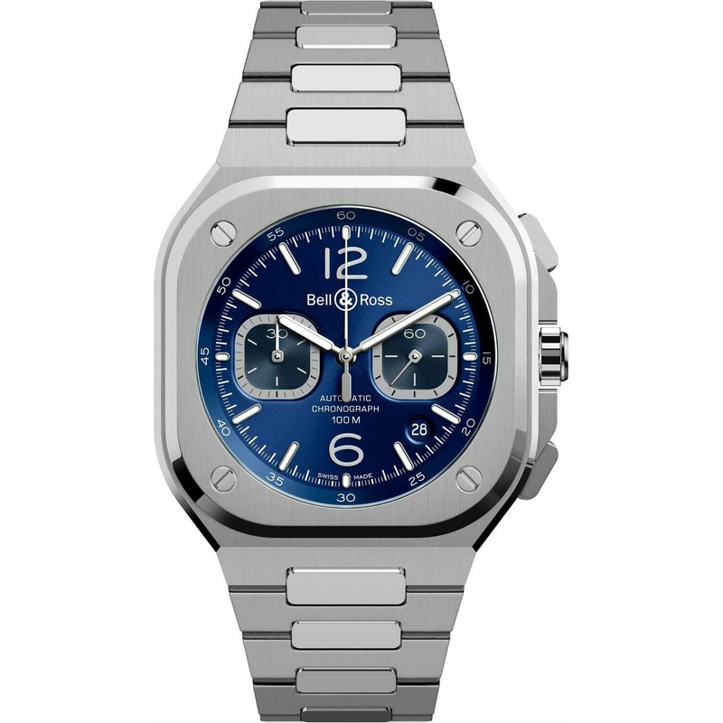 Bell & Ross BR 05 Chrono Blue Steel on Bracelet