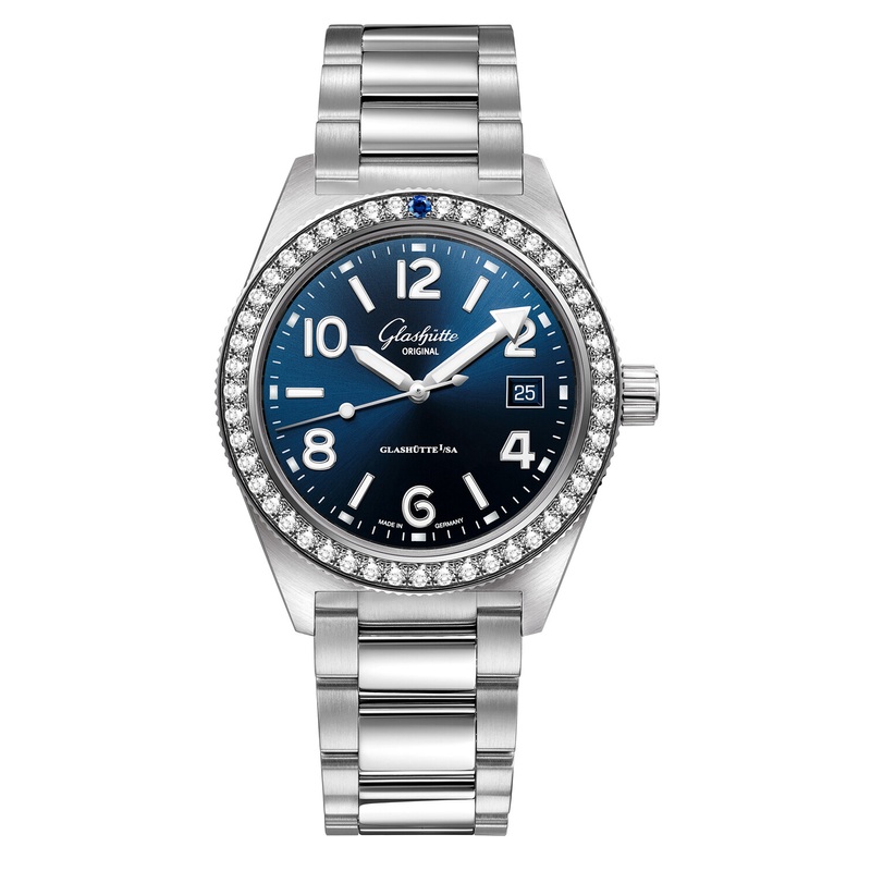 Glashtte Original SeaQ Diamonds Bezel on Bracelet