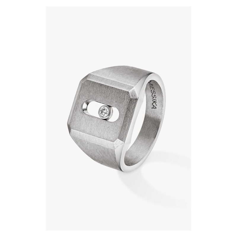 Move Titanium Natural Signet Ring  – Messika