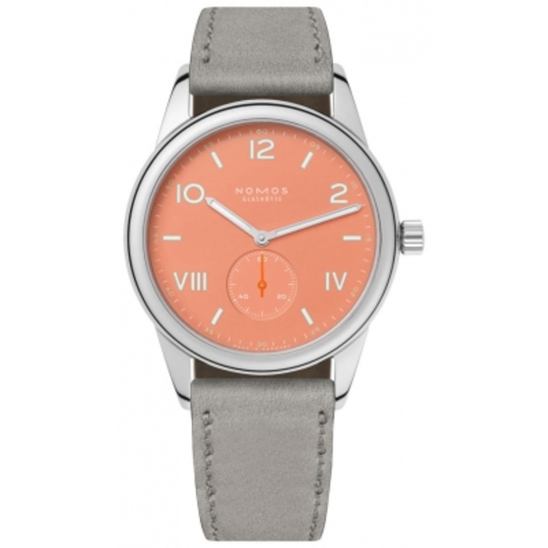 725.GB Cream Coral Nomos Glashutte Club Campus 38 38.5mm Mens Watch