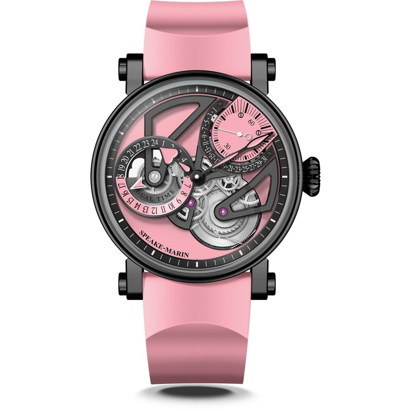 Speake Marin Dual Time Pink 38mm Limited Edition