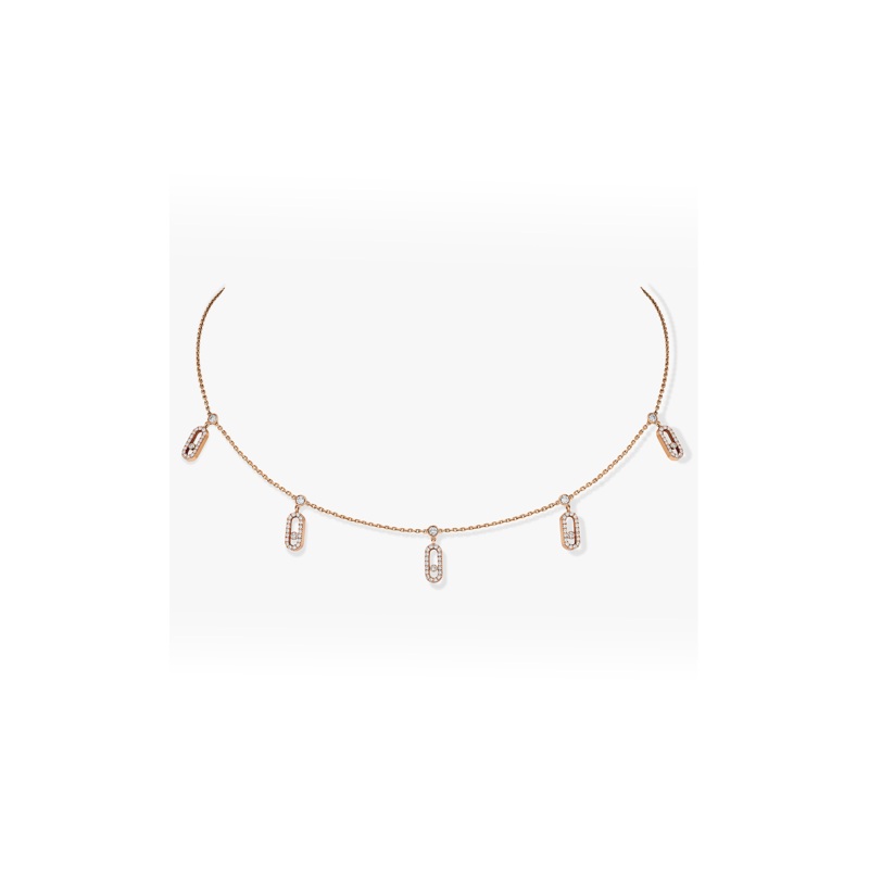 Move Uno Pav Choker in Pink Gold – Messika
