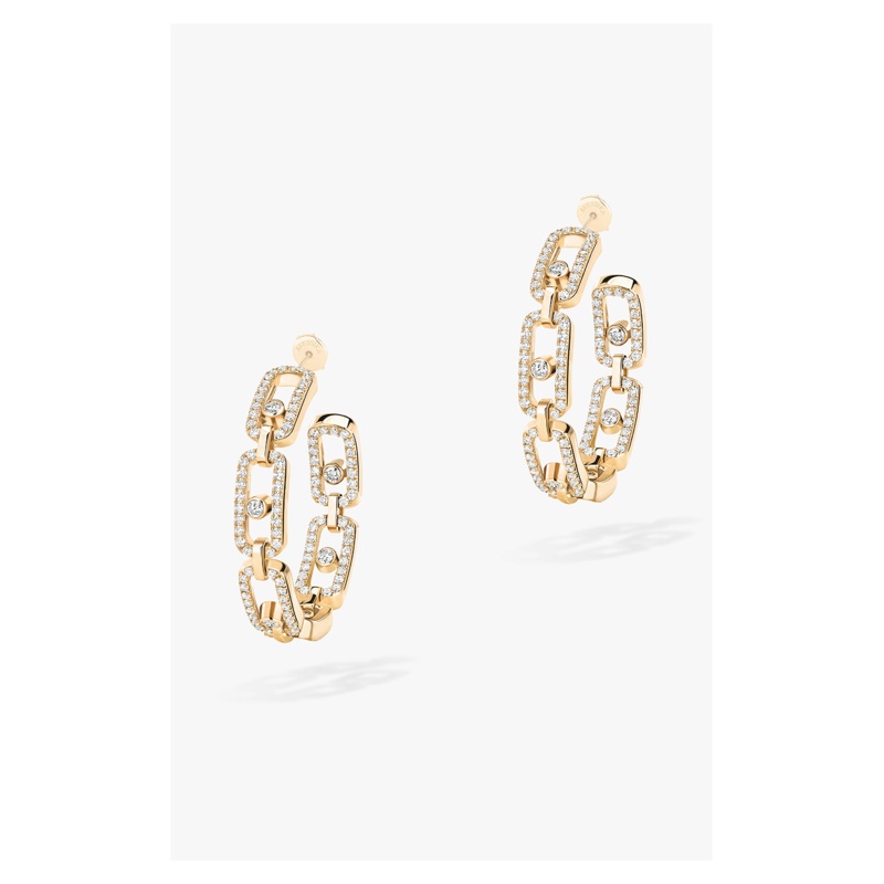 Move Link SM Hoops in Yellow Gold – Messika