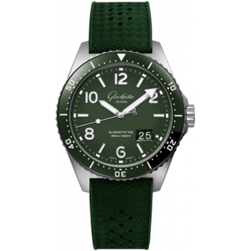 1-36-13-07-83-06 Reed Green Glashutte Original SeaQ Panorama Date 43.2mm Mens Watch