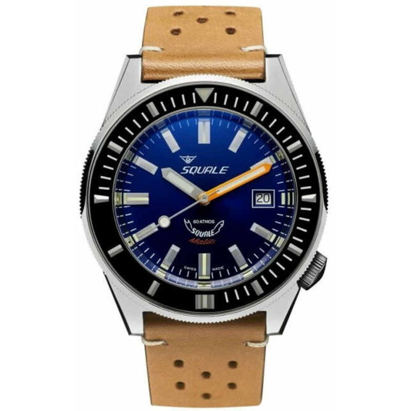 Squale Matic Blue on Strap