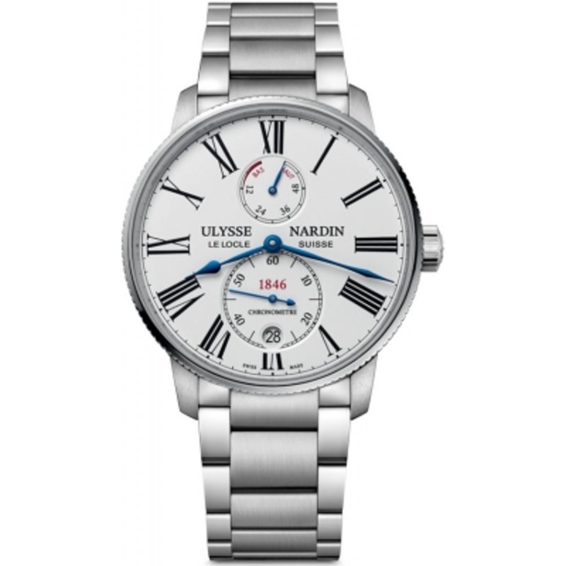 1183-310-7m/40 Ulysse Nardin Marine Chronometer Torpilleur 42mm Mens Watch