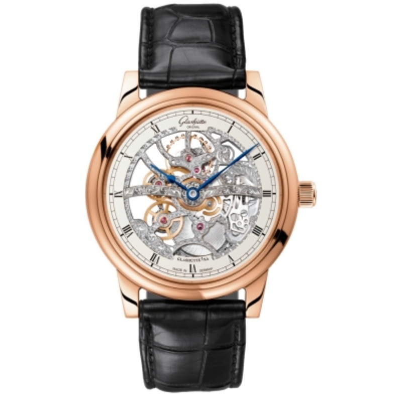 1-49-18-01-05-30   Glashutte Original Senator Manual Winding Skeletonized Edition Mens Watch