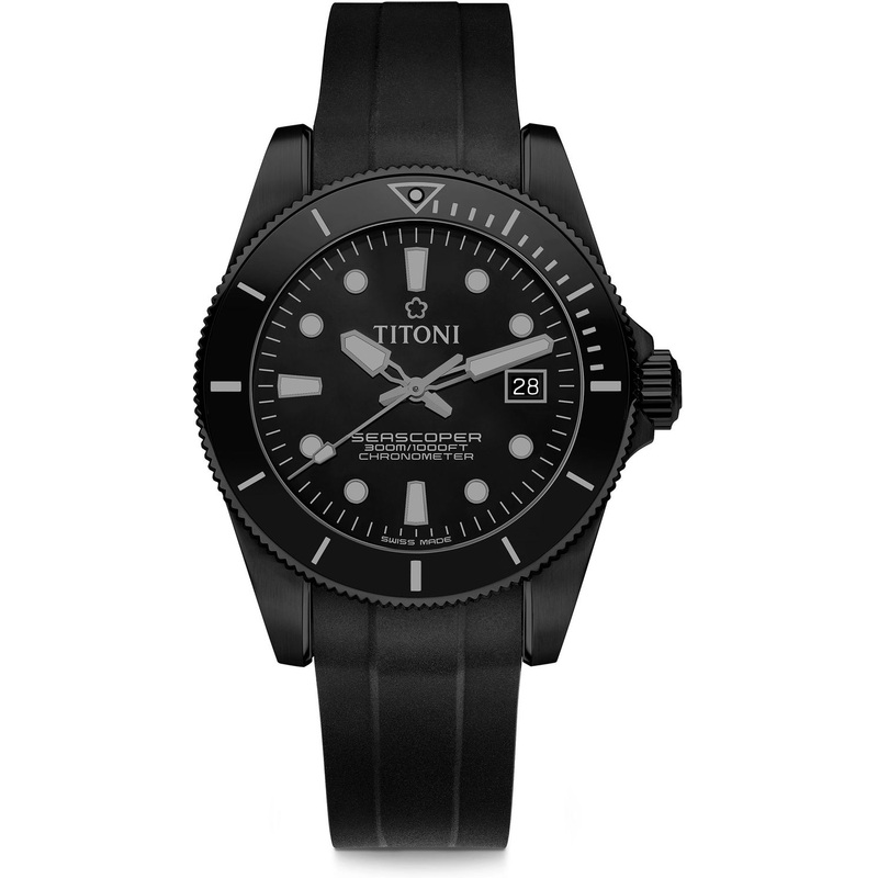 Titoni 83300 B-BK-R-716 Seascoper