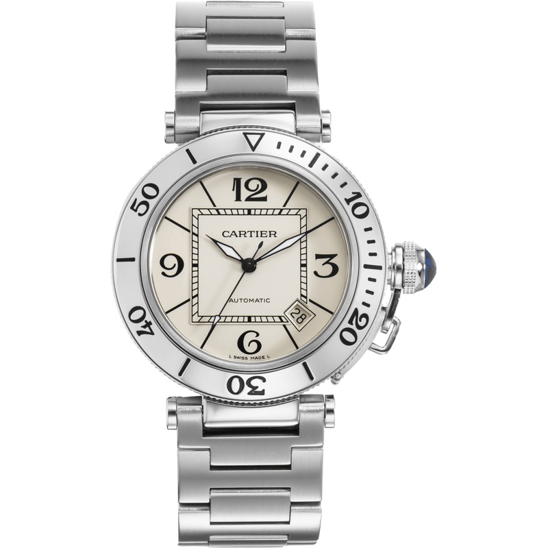 Pre-Owned Cartier Pasha Seatimer (W31080M7)