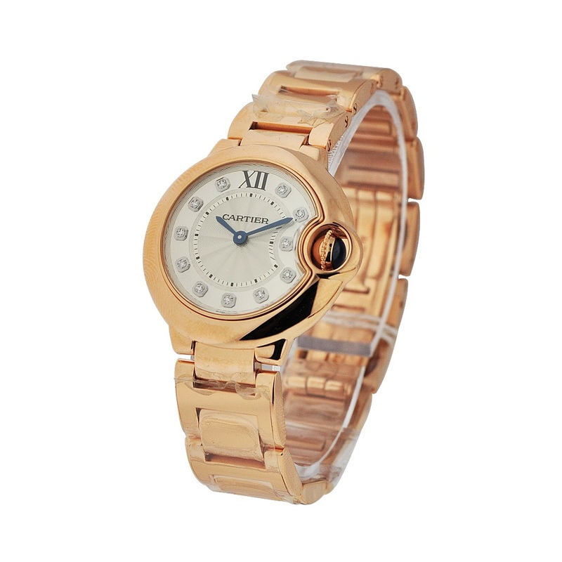 WE902025 Cartier Ballon Bleu Rose Gold on Bracelet