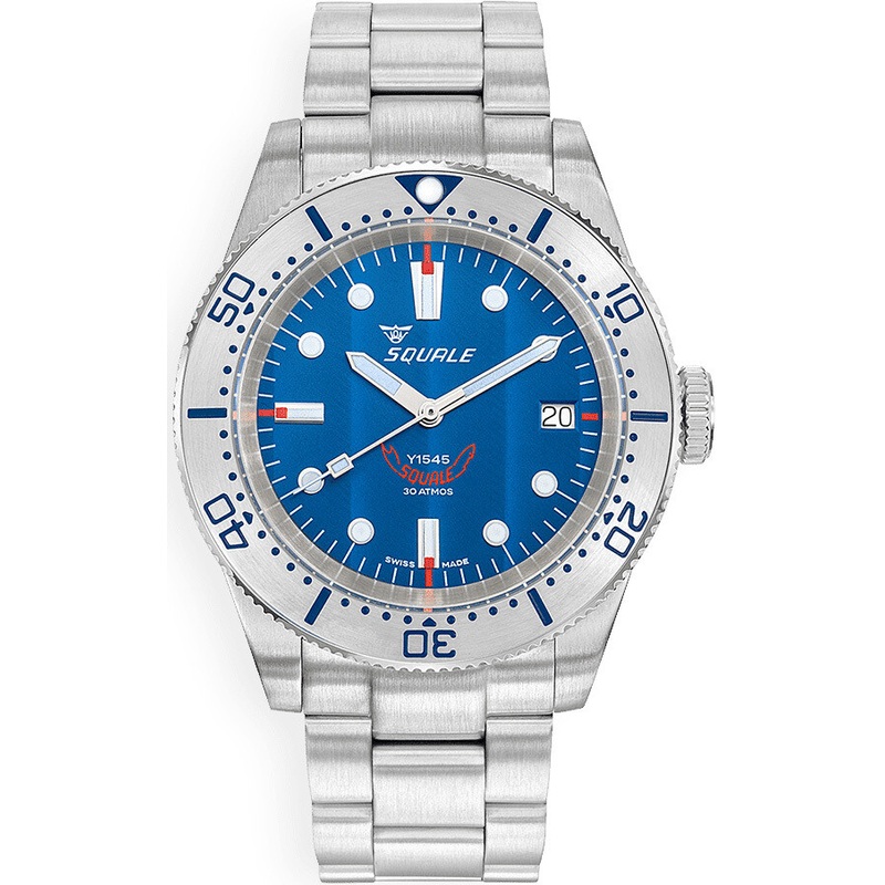 Squale 1545SSBLC.AC 1545 Steel Blue on Bracelet