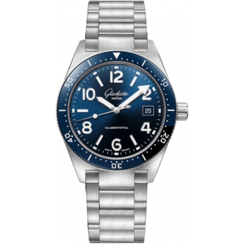 1-39-11-09-61-70 Sapphire Crystal Back Glashutte Original SeaQ Automatic 39.5mm Mens Watch