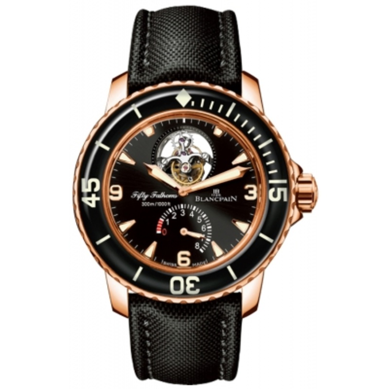 5025-3630-52b   Blancpain Fifty Fathoms Tourbillon 8 Days 45mm Mens Watch