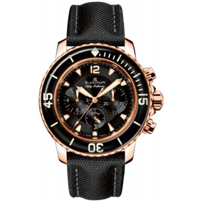 5085F-3630-52b   Blancpain Fifty Fathoms Flyback Chronograph Mens Watch