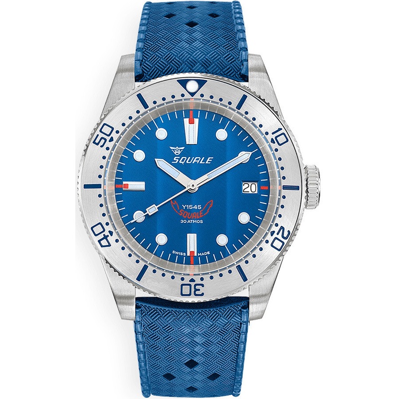 Squale 1545SSBLC.HTB 1545 Steel Blue on Strap