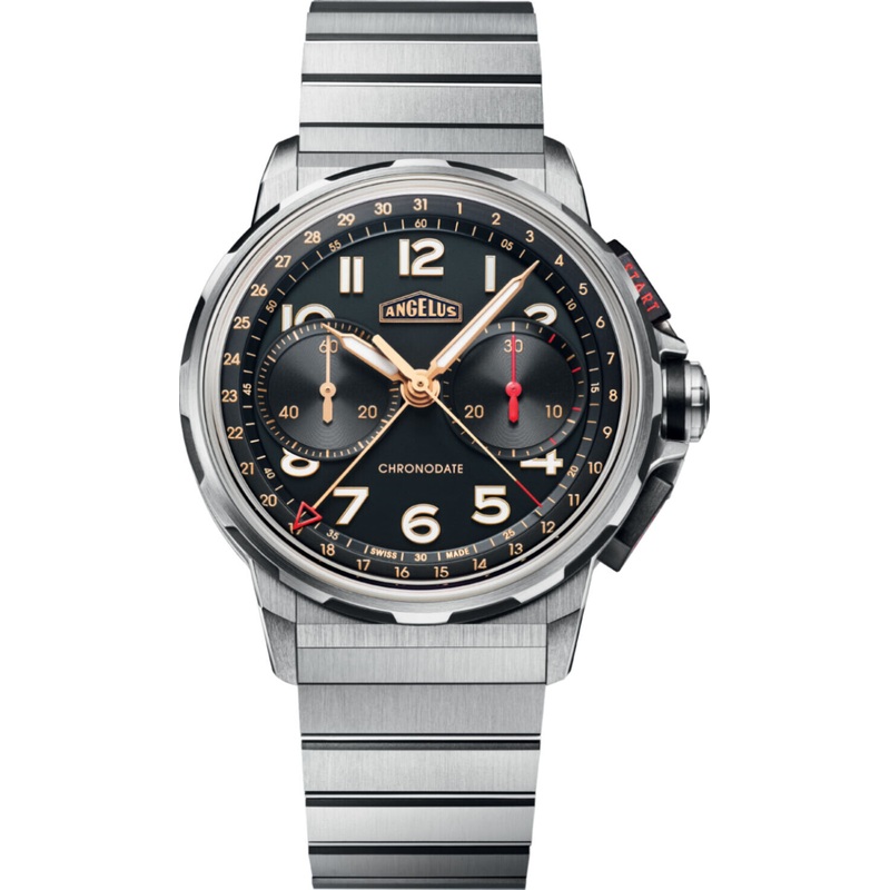 Angelus 0CDYF.B02A.M009T Chronodate Titanium Black Titanium