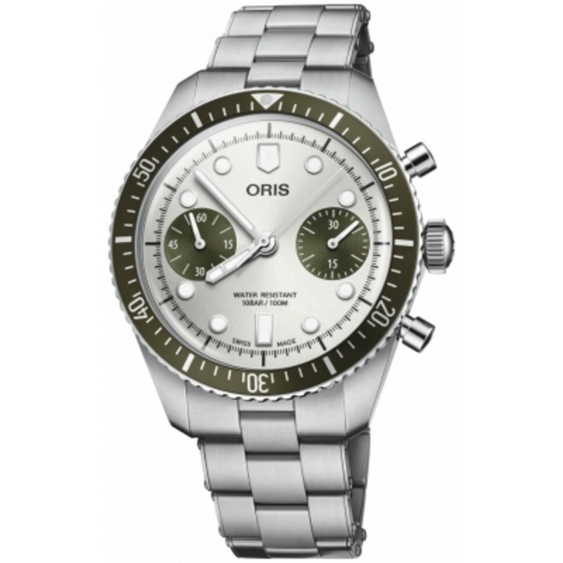 01 771 7791 4051-07 8 20 18   Oris Divers Sixty-Five Chronograph Mens Watch