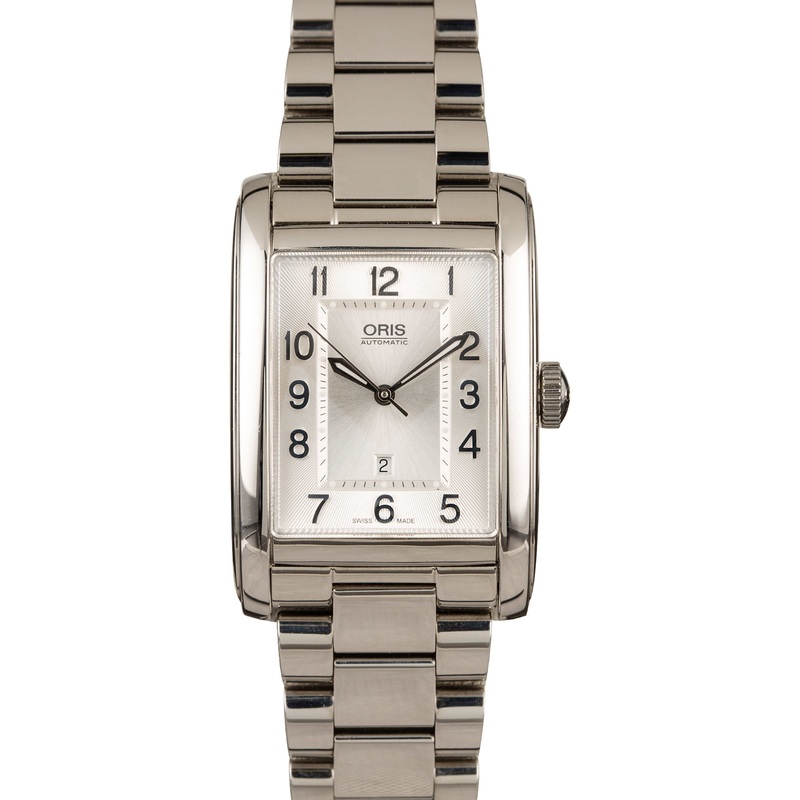 Buy Used Oris Rectangular Date 01 561 7693 4061-07 8 22 20  – Sku: 7693 4061