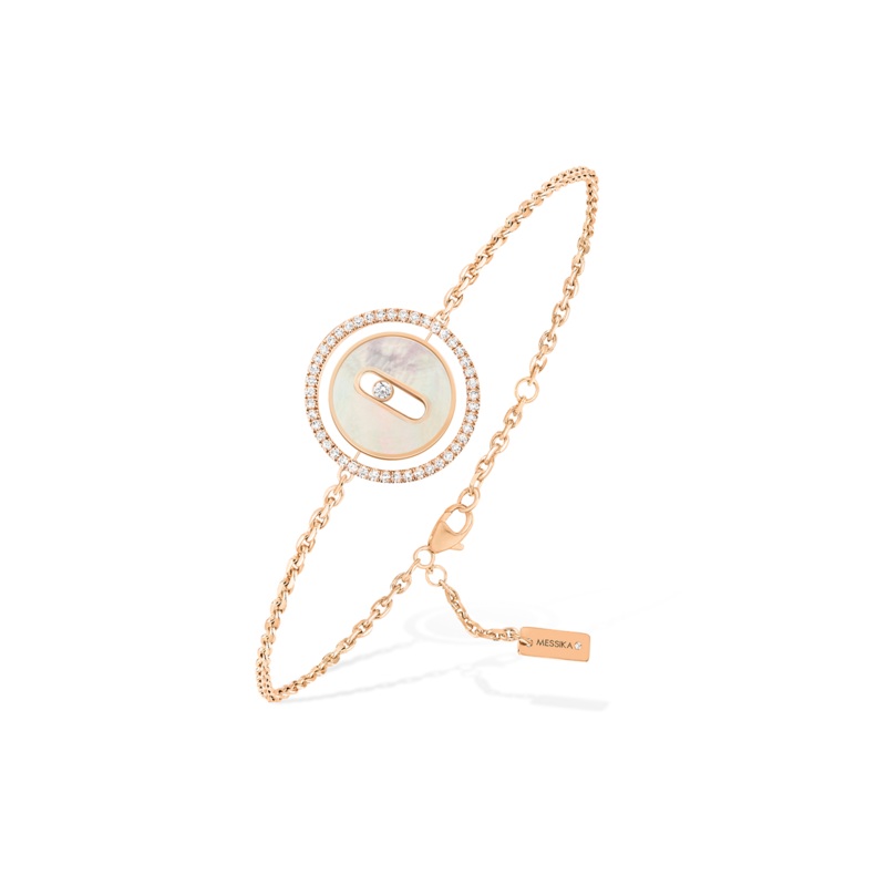 Lucky Move Mother-Of-Pearl PM Bracelet in Pink Gold – Messika