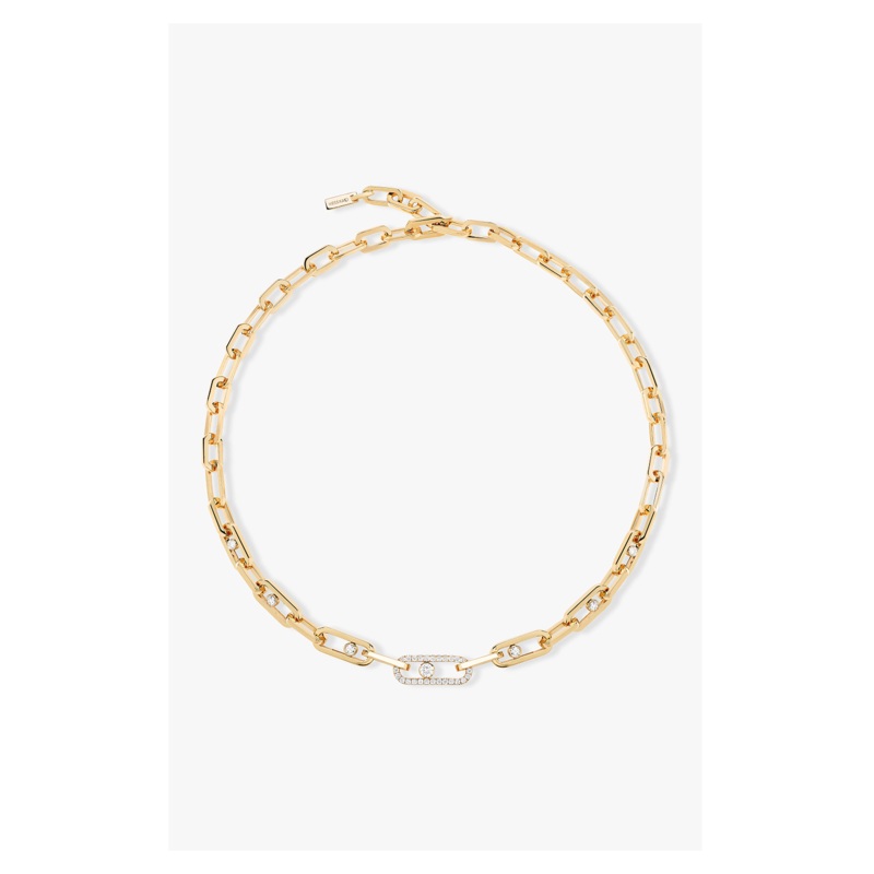 Move Link Chain Necklace in Yellow Gold – Messika