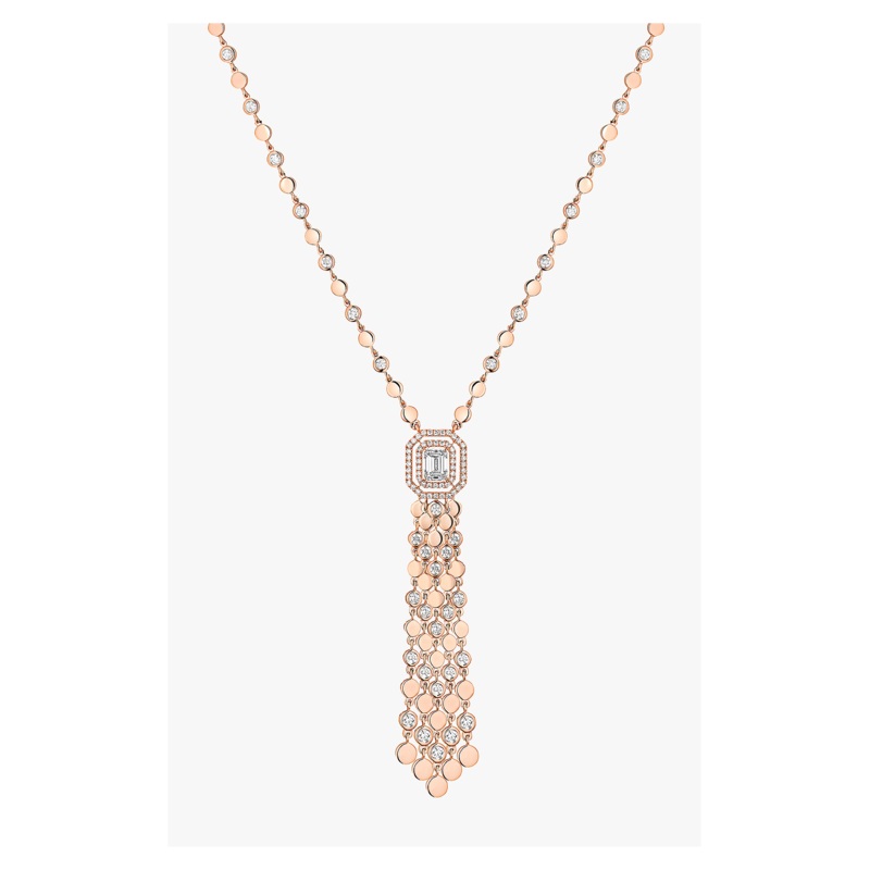 D-Vibes Tassel Necklace in Pink Gold – Messika