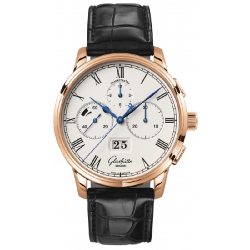 1-37-01-01-05-30   Glashutte Original Senator Chronograph Panorama Date Mens Watch