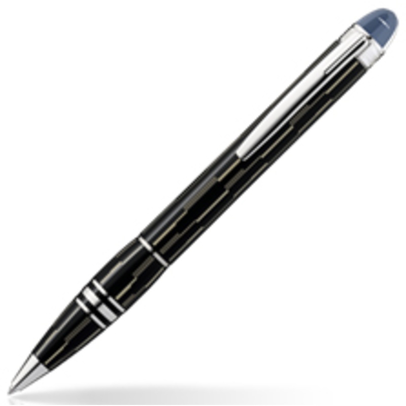 104227 Montblanc Starwalker Black Mystery Ballpoint Pen