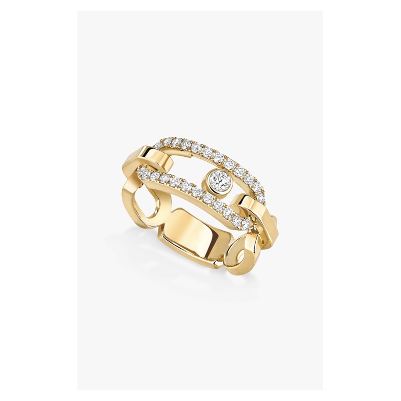 Move Link Ring in Yellow Gold Size 54 – Messika