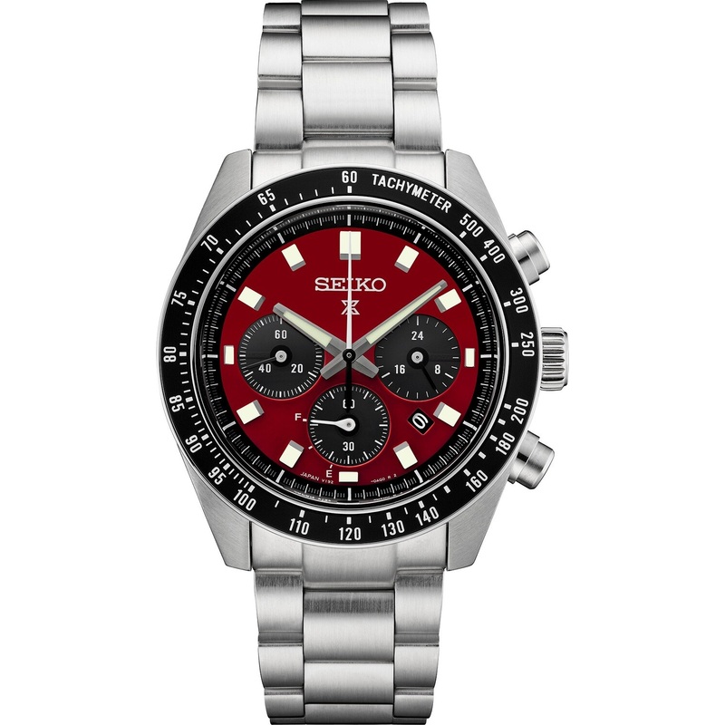 Seiko Prospex SSC927 Speedtimer Solar Chronograph Red Dial
