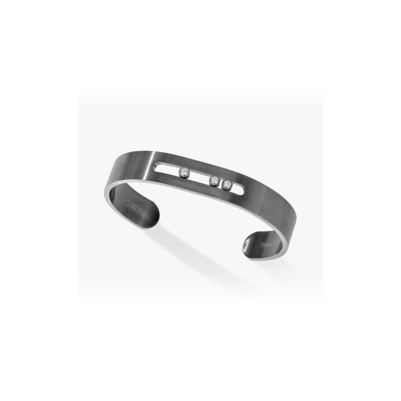 Move Titanium Bangle Graphite Size L – Messika