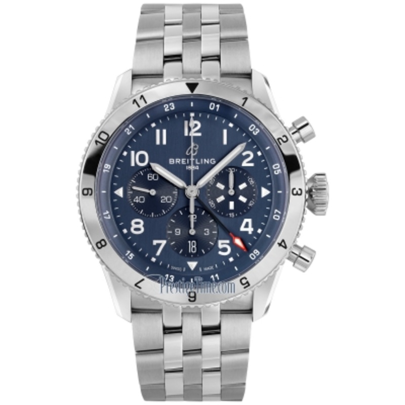 ab04451a1c1a1 Tribute to Vought F4U Corsair Breitling Super AVI B04 Chronograph GMT 46mm Mens Watch
