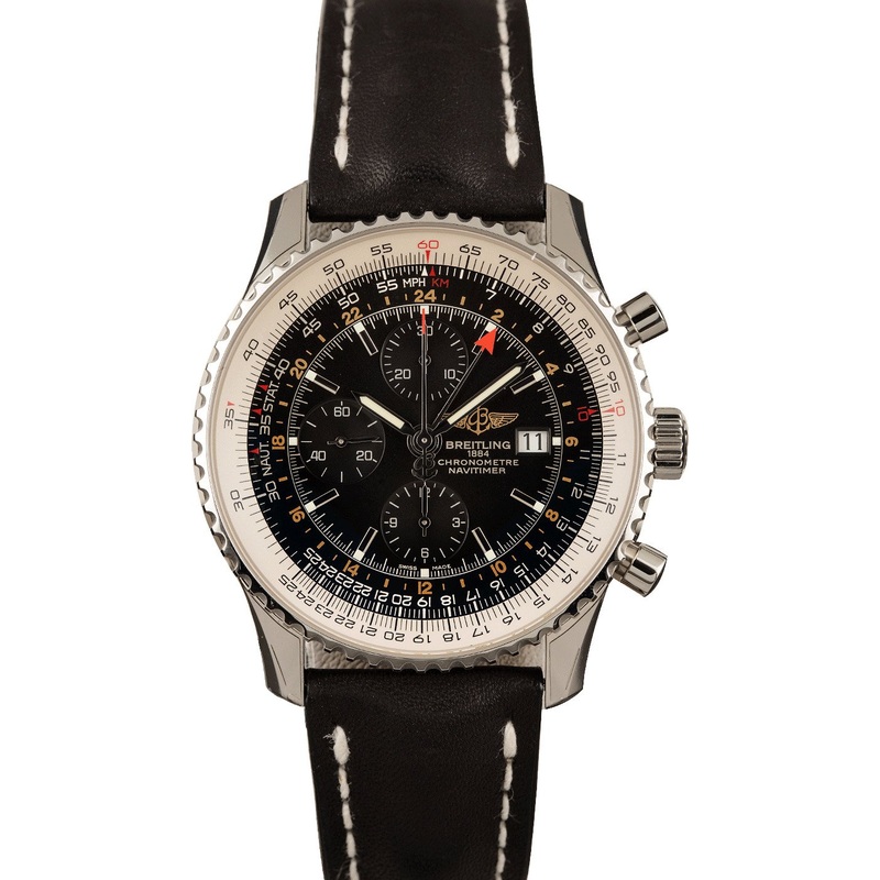 Buy Used Breitling Navitimer World A2432212/B726  – Sku: 129647