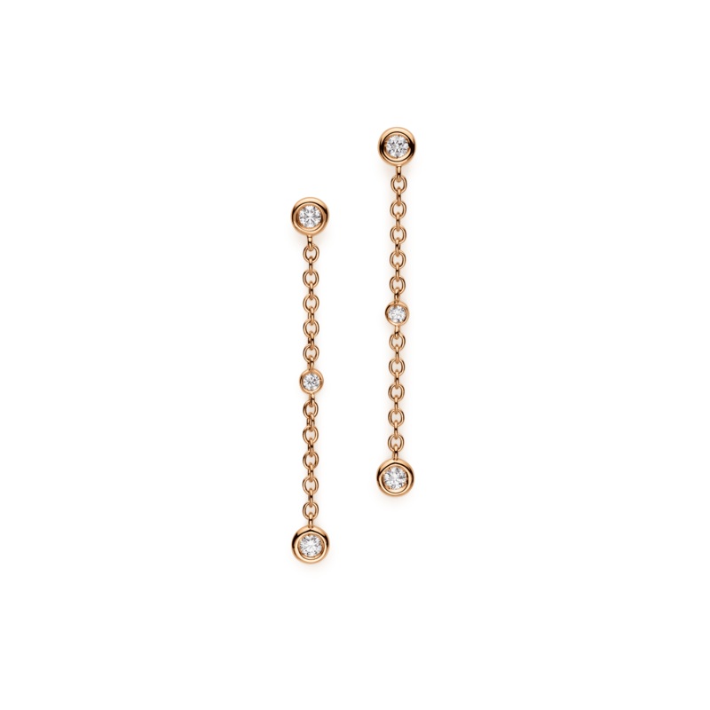 Floating Diamonds Diamond Ear Pins – 18K Rose Gold – Bucherer Fine Jewellery