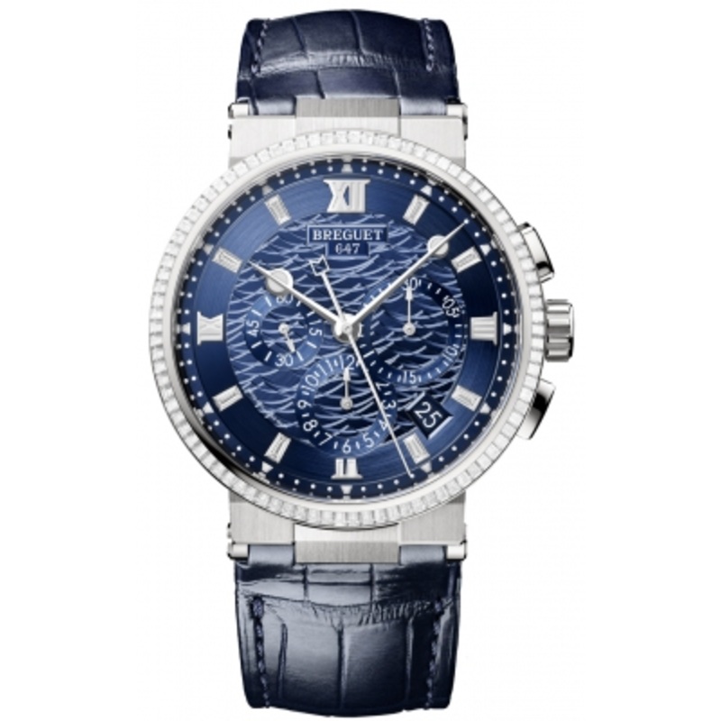 5529BB/YD/9WV/D0   Breguet Marine Chronograph 42.3mm Mens Watch