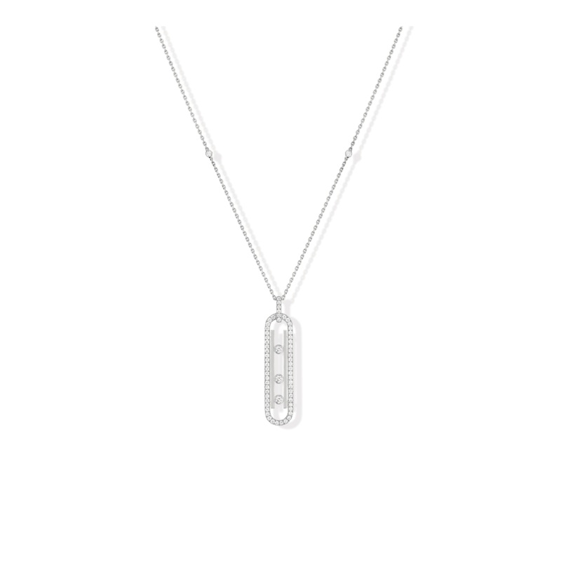 Move 10th Pendant in White Gold – Messika