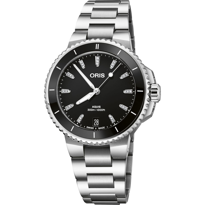 Oris 01 733 7792 4194-07 8 19 05P Aquis Date Diamonds 36.50Mm