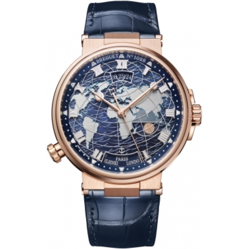 5557br/ys/9wv   Breguet Marine Hora Mundi Automatic 43.9mm Mens Watch