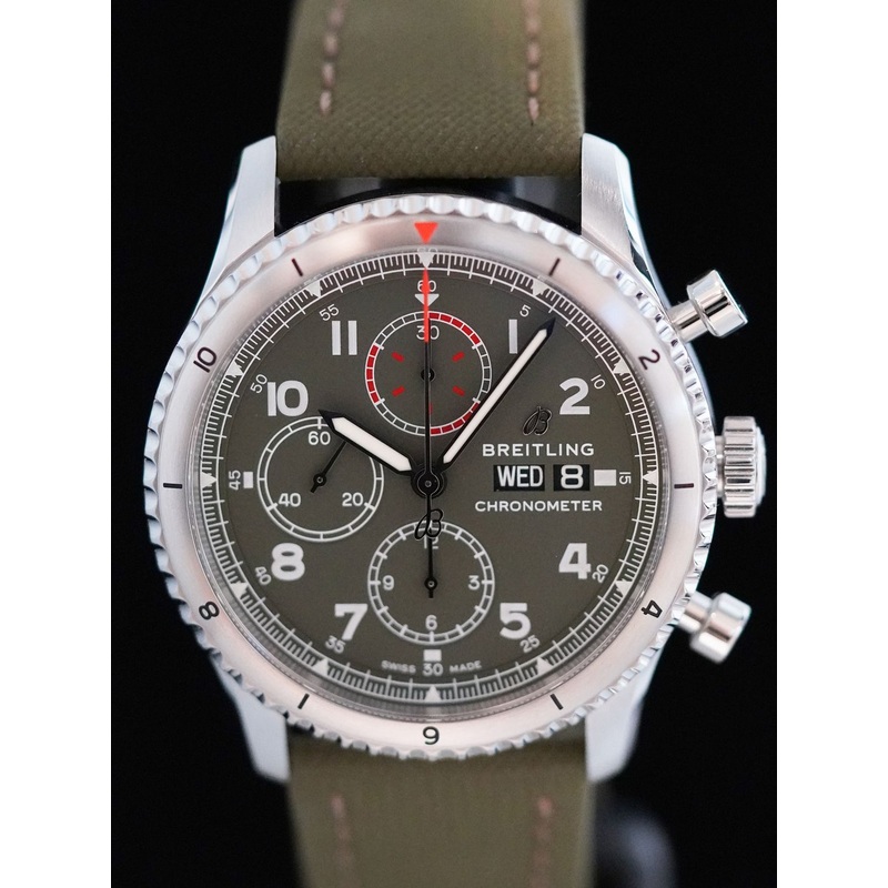 Breitling A133161A1L1X2 Aviator 8 Chronograph 43 Curtiss Warhawk