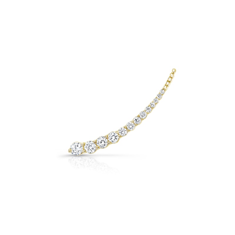 Left Ear Climber in Yellow Gold – Rahaminov Diamonds