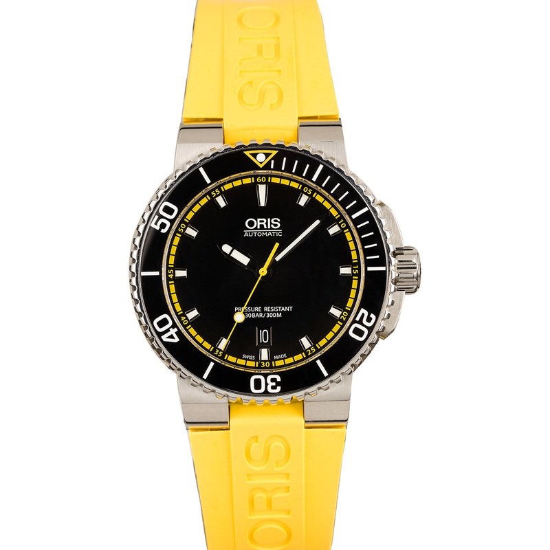 Buy Used Oris Aquis Date 01 733 7653 4127-07 8 26 01PEB  – Sku: 7653 4127