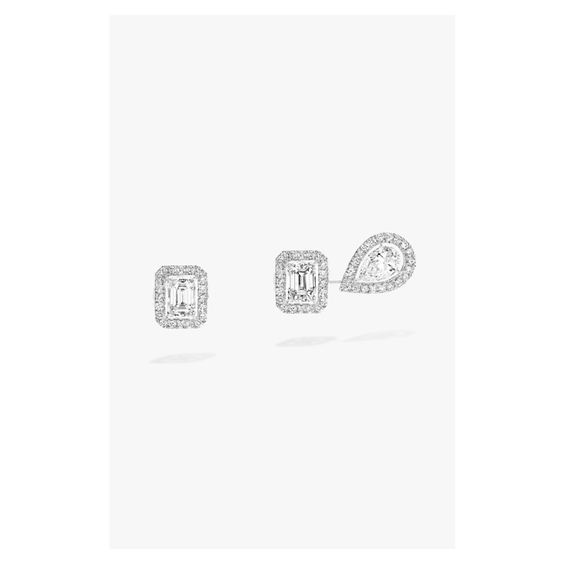 My Twin 1+2 Earrings in White Gold – Messika