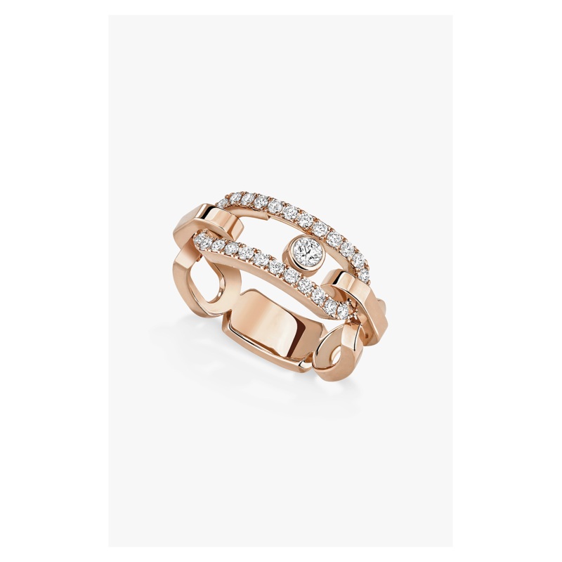 Move Link Ring in Pink Gold Size 54 – Messika