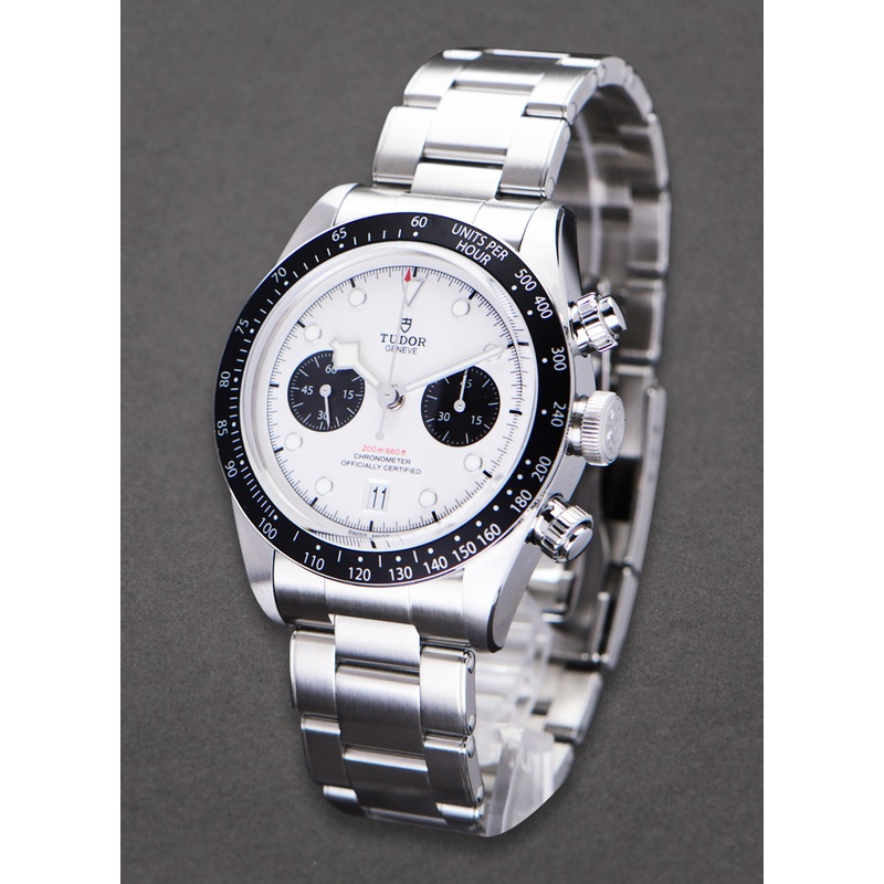 79360N 0002 Tudor Heritage Black Bay Chrono Steel
