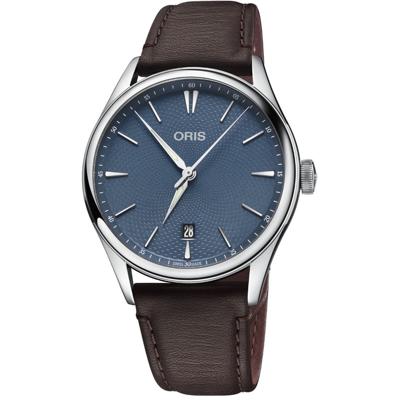 Oris Artelier Date Blue Dial on Strap