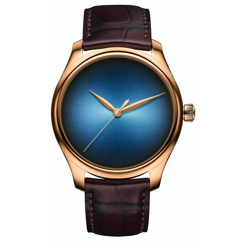 1200-0409 H. Moser & Cie. Endeavour Centre Seconds Concept Red Gold Funky Blue