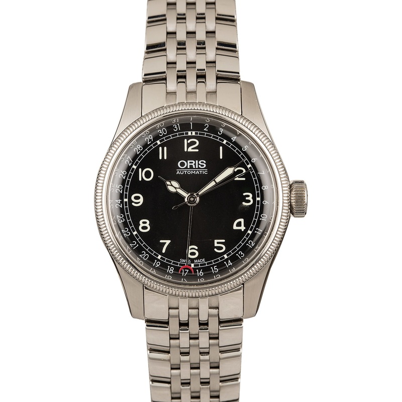 Buy Used Oris Big Crown Pointer Date 01 754 7696 4064-07 8 20 30  – Sku: 7696 4064