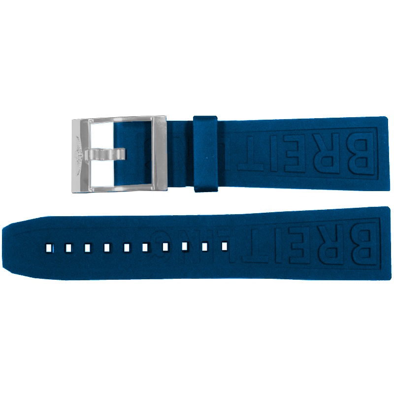 Breitling 18mm Blue Rubber Strap 238S – BRAND NEW