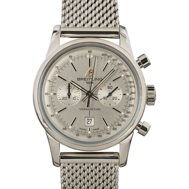 Buy Used Breitling Transocean A4131012/G757  – Sku: 158906