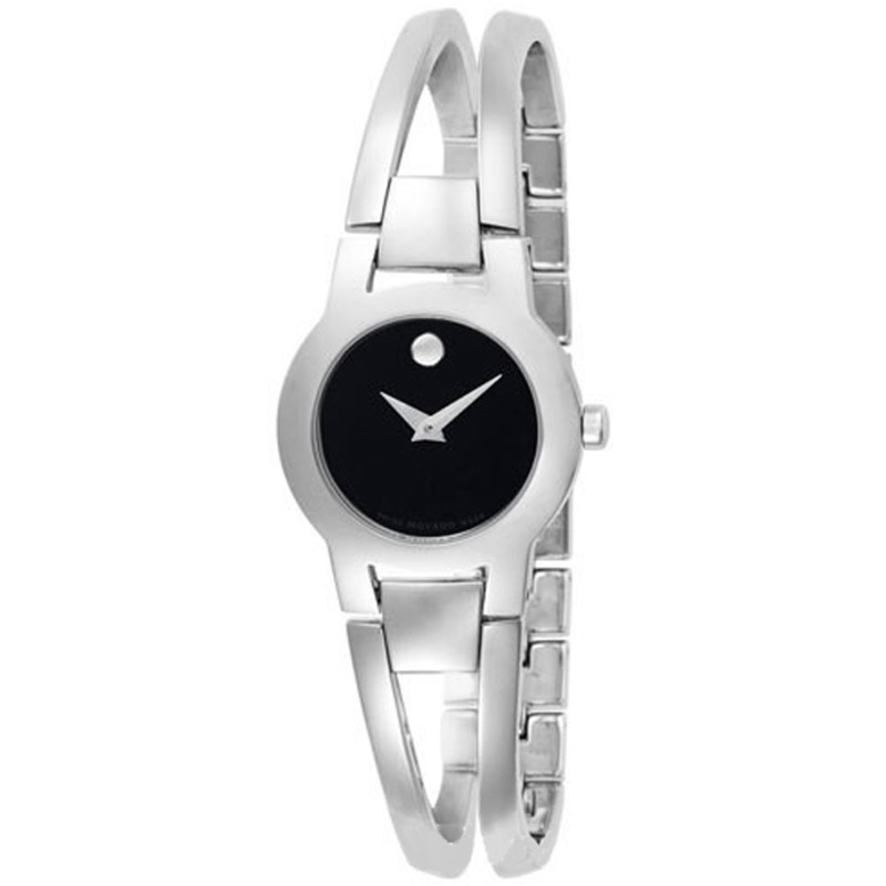 0604759 Movado Amorosa Black Steel Ladies Watch – AuthenticWatches.com